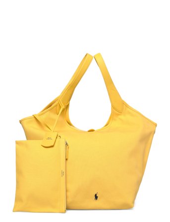 Polo Ralph Lauren Polo Play Canvas-Leather Large Tote - Yellow - ONE SIZE