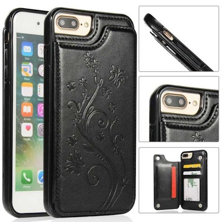 iPhone 7 Plus / 8 Plus Shockproof Case Kortholder 3-POCKET Flippr V2