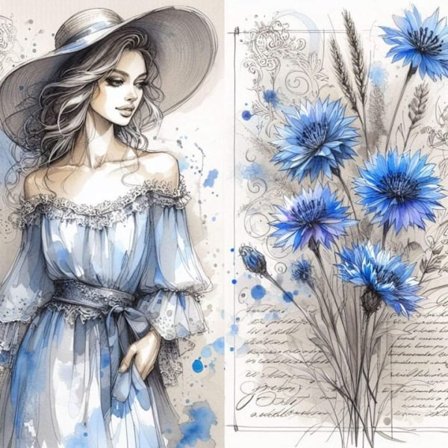 Vackra Kvinnor Poster A4