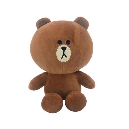 Line Friends Brown Sally Plys Legetøj Kawaii Tegneserie Cony Choco Blød Plysdyr Sofa Pude Hjem Indretning Børn Julegave 37CM 1