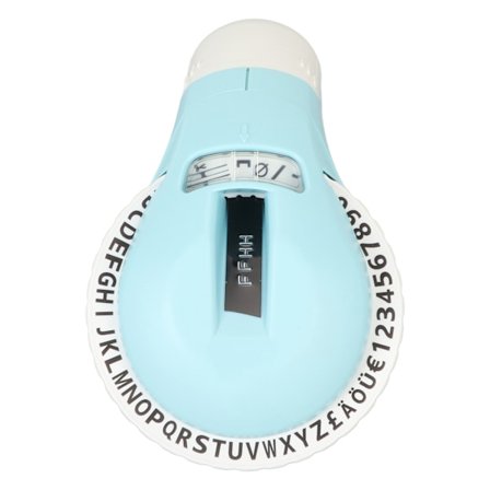 Kohokuviointitarrakone, 47 tulostettavaa merkkiä, 600 dpi, helppo hallinta, tarranvalmistuskone askarteluun, tee-se-itse-leikekirjoihin, sininen