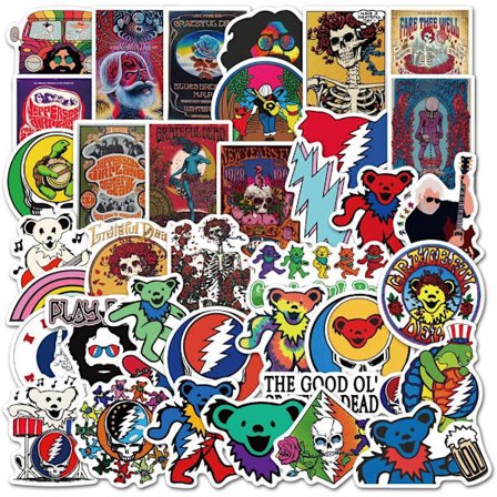 Rockmusikband klistermärken av 50 ark vinyl dekal merchandise bärbar dator