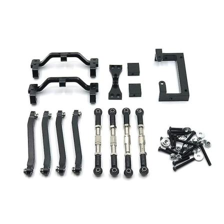 Ny metall Pull Rod Link Servo Mount Set kompatibel med Mn D90 Mn-90 1/12 Rc Car,2