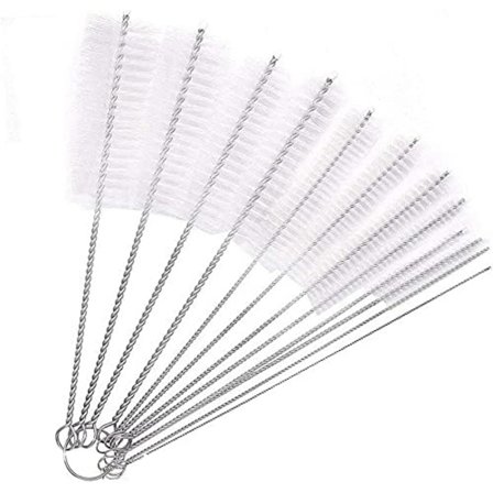 Rør børste rørrensningsbørster, nylon drikkestrå rengøring