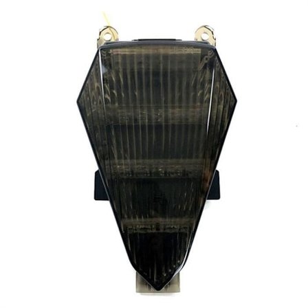 Svart Stoppskilt Lys Baklys LED Lys Motorsykkel Baklys Integrert Blinklys For Yamaha YZF R6 2008-2016