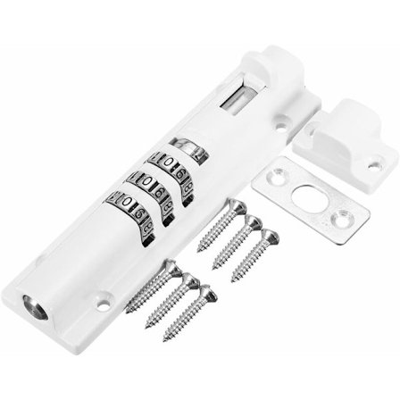 Kombinasjonskode Dørlås Mekanisme Sikkerhetslås (med Monterings Tilbehør (Hvit)