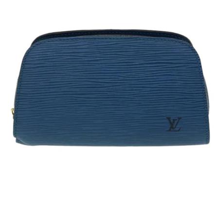 Louis Vuitton Vintage, Pre-owned Leather pouches Blauw, Dames, Maat:ONE Size