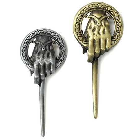 2 charmiga Game of Thrones Hand of the King Lapel Replica - Perfekt