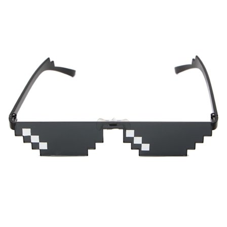 Nyhed Solbriller Pixelated Mænd Kvinder Mærke Festbriller Mosaik Vintage Eyewear Unisex gavelegetøjsbriller til teenagere