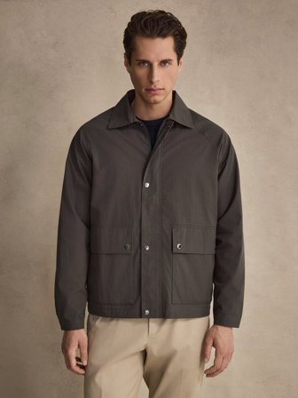 John Henric Men's Grüne Kurze Jacke Size M