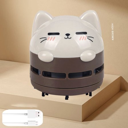 Yndig Bordstøvsuger, USB Genopladelig Mini Støvsuger til Skrivebord