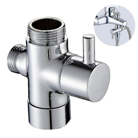 Omskifterventil Badekar Bruser 3-vejs Omskifterventil Massiv Messing G 1/2 Tomme Bruseadapterventil Skifter