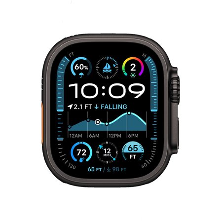 Begagnad Apple Watch Ultra 2 Titanium Cellular (49mm) Black Black Ocean Band