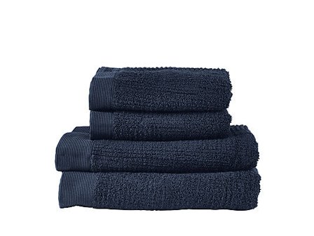 ZONE DENMARK Håndkle Classic 4stk Dark Blue