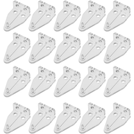 Sæt med 20 stk. skjulte fastgørelsesbeslag til persienner, erstatningsbeslag til persienner, vippebeslag til persienner, gardinbeslag til horisontale 