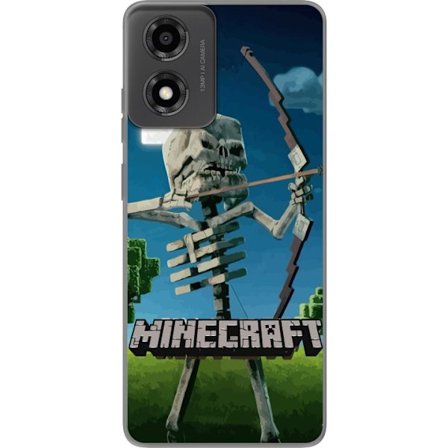 Kompatibelt Mobilskal till Motorola Motorola Moto E14 A Minecraft Movie