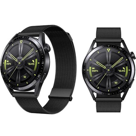 4/5 Armband 20mm Nylon Velcro Svart svart