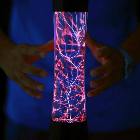 220v Magisk Krystal Plasma Kugle Touch Lys Led Gave Belysning (hs)