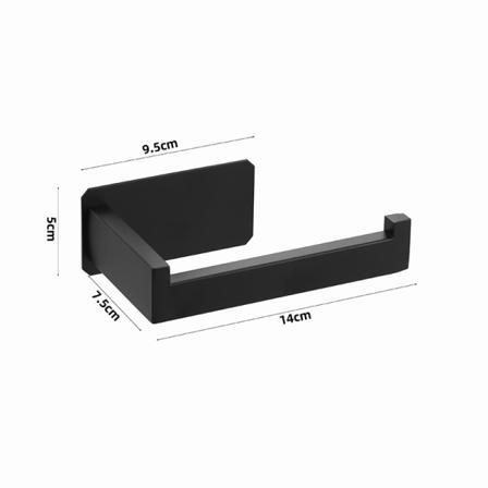 Rustfrit stål toiletpapirholder - sort
