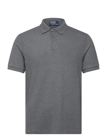 Polo Ralph Lauren Standard Fit Textured Polo Shirt - Grey - M
