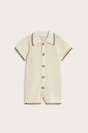 Kappahl | Neulottu vauvojen body Beige 80 | Beige