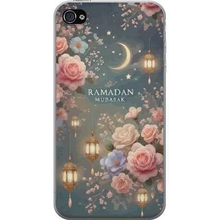 Yhteensopiva Puhelinkuori Apple iPhone 4s Pimeä fantasiamaailma ihmisellä ja demonisella olennolla tulisessa maisemassa, jossa yliluonnollista voima