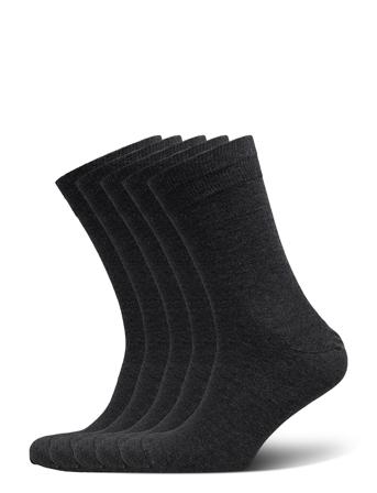 Dovre Sock Cotton 5-Pack Underwear Socks Regular Socks Svart Dovre