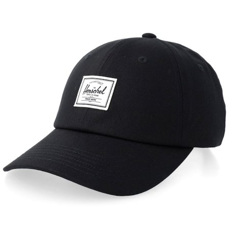 Herschel - Black unconstructed Czapka Z Daszkiem - Sylas Classic Cap Black Dad Cap @ Hatstore