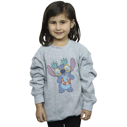 Disney Girls Lilo And Stitch Tropical Fun Sweatshirt 3-4 år