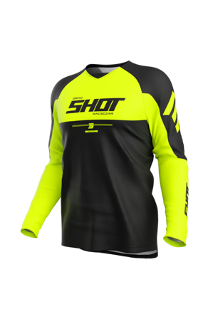 Crossshirt Shot Draw Neon-Gelb XL