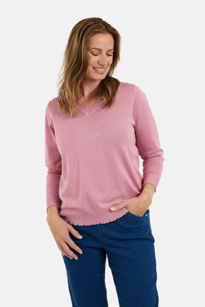 SIGNATURE - Langærmet Strik - Rosa