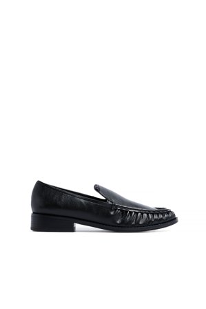NA-KD Gathered Detail Loafers - Lave sko - Sort - EU 36