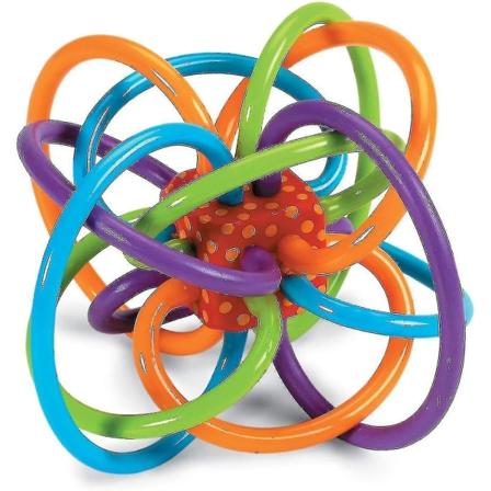 Manhattan Toys Winkle Rattle Og Sensoriske Tenner Leker, Baby