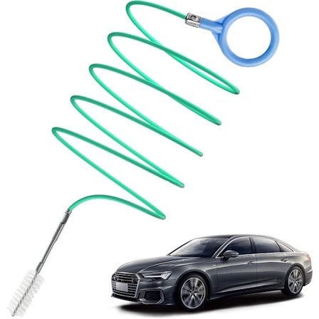Auton kattoluukun viemärin puhdistustyökalu, tuulilasinpyyhkimen viemärireikä, putken puhdistusharja, ohut viemärin ruoppaustyökalu auton 