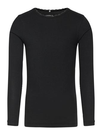 Nkfkab Ls Slim Top Noos Tops T-shirts Long-sleeved T-shirts Black Name It