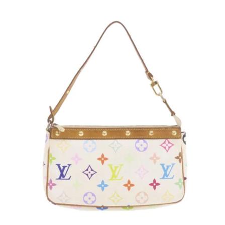 Louis Vuitton Vintage, Pre-owned Canvas pouches Wit, Dames, Maat:ONE Size