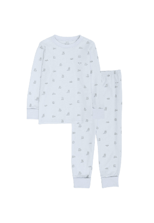 Livly Snuggle Bunny Marley 2 Piece Set Sovkläder & morgonrockar Unisex Blå 92/98