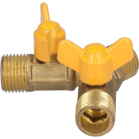 3-vejs kugleventil G1/2 han-gevind naturgas omskifterfitting til brændstofgasapparat