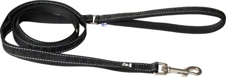 Hurtta Casual Reflective Leash ECO talutushihna, 180 cm, musta