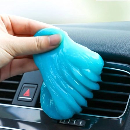 【PP】Car Cleaning Gel - 1 pcs Blue 250 g Universal for Laptops, Printers, Cameras and Car Remotes