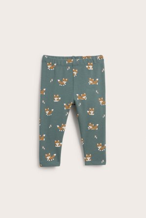 Kappahl | Ocieplane legginsy | Zielony khaki