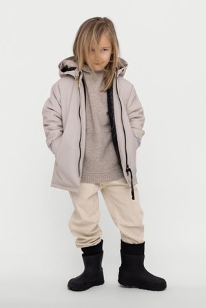Mini Winter Kids Raincoat Light Sand