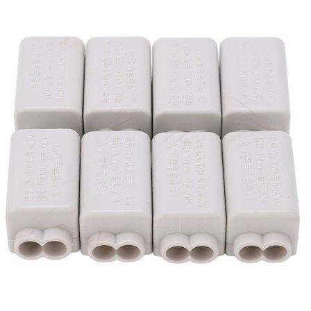 8 stk. T-type ledningskobling skjøter skruekoblingsblokk sett 400V 60A ZK1306