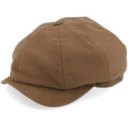 Wigéns - Brun flatcap Keps - Classic Cap Chocolate Newsboy Flat Cap @ Hatstore