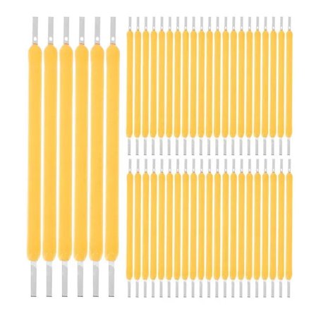 50 stk LED-glødetråder for utskifting, 2700K varmt lys, lampedeler, LED-tilbehør Som Vist 4.00X0.20X0.20CM