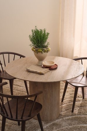 &Home - Spisebord Week Ø 110 cm - Hvit - Spisebord - Fra Homeroom