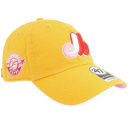 47 Brand - MLB Žlutá unconstructed Kšiltovka - Hatstore Exclusive x Montreal Expos Yellow Gold Double Under Dad Cap @ Hatstore