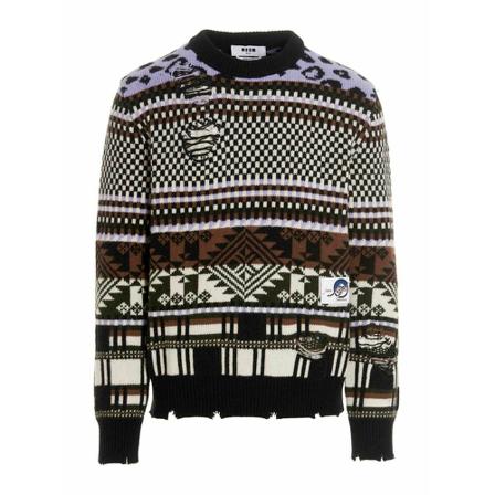 Msgm Trui , Zwart , Heren , Maat: S