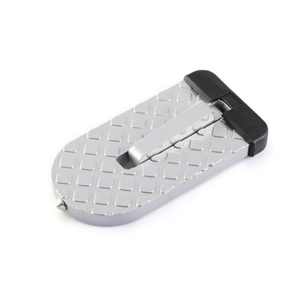 Universell bildörrpedal för bärbar hopfällbar stege i aluminiumlegering, hopfällbar pedal för alla fordon, SUV, Jeep