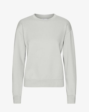 Women Classic Organic Crew - Limestone Grey - Female - L